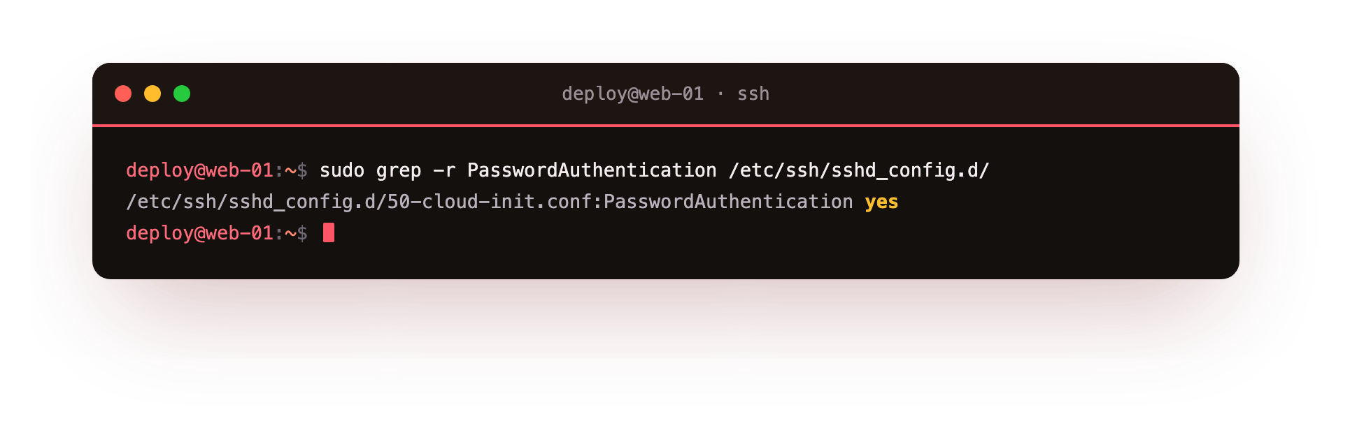 The cloud-init drop-in re-enabling password login