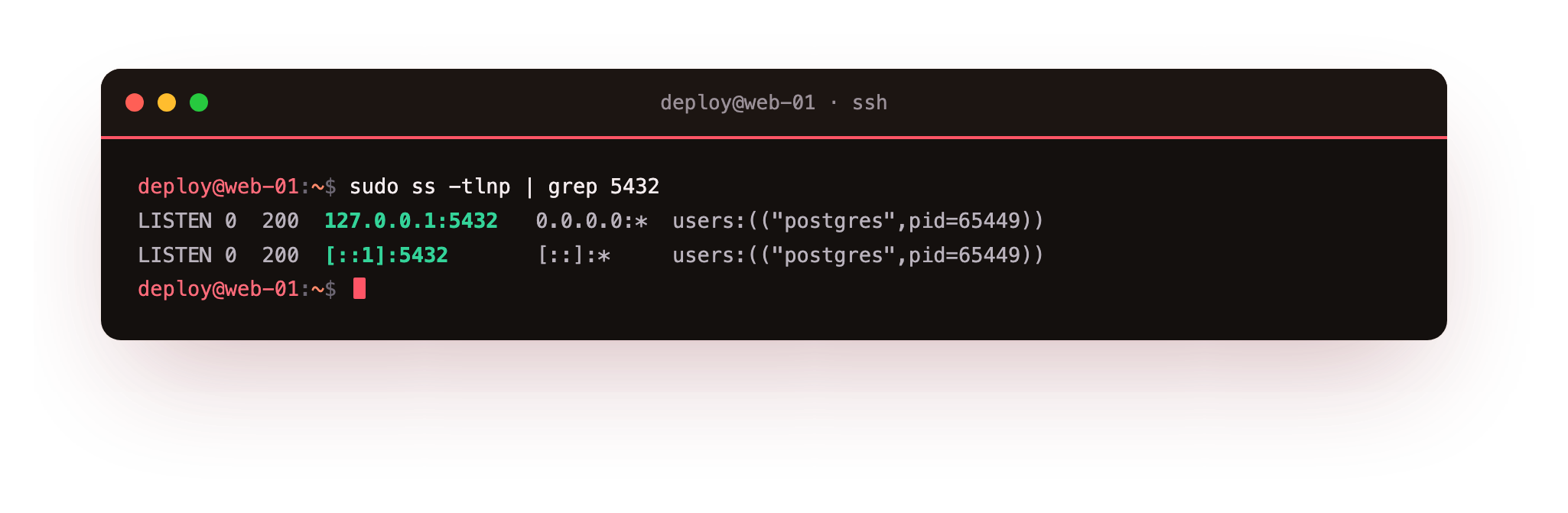 PostgreSQL listening on localhost only
